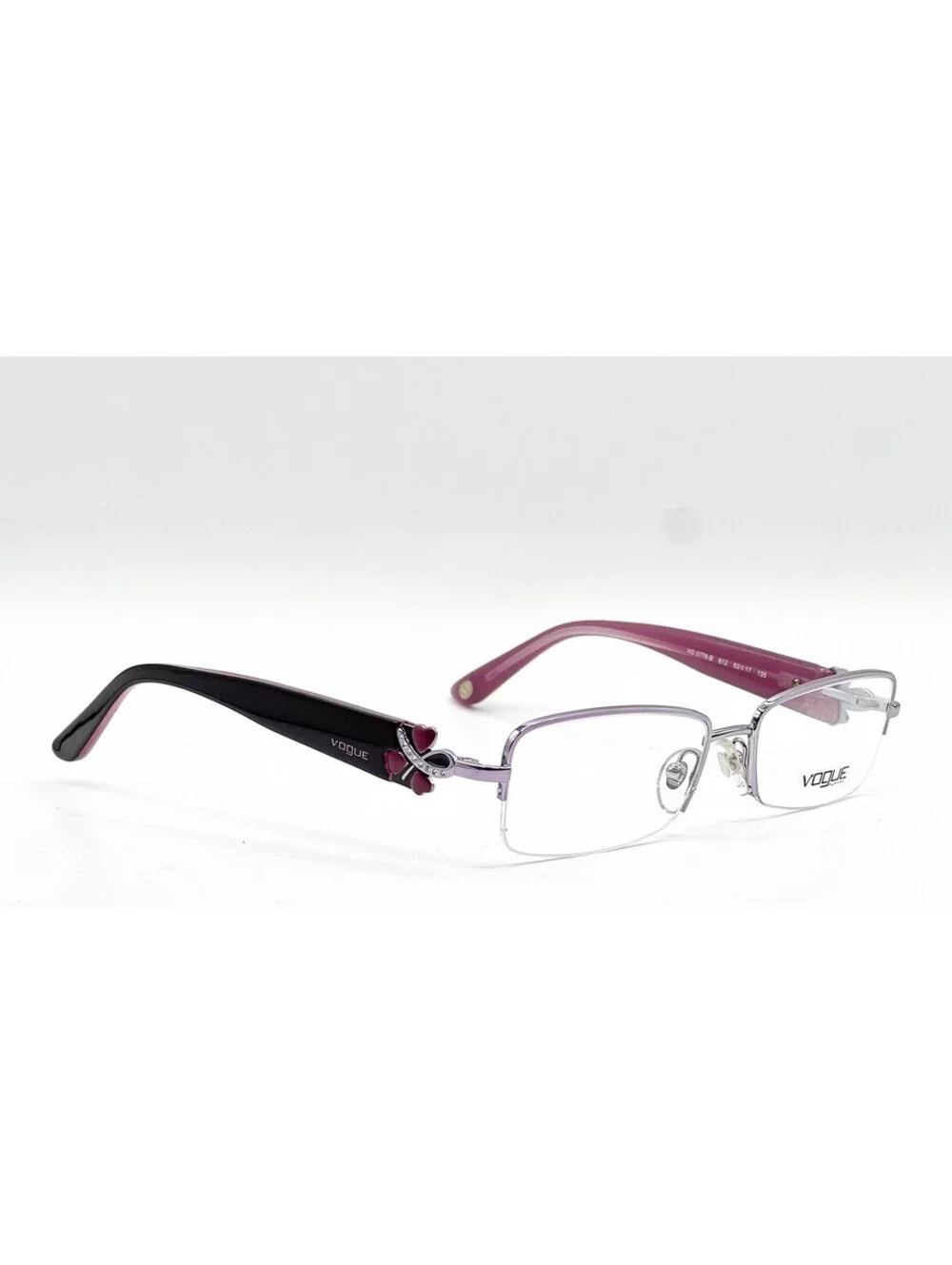 Vogue VO 3779-B Silver Purple Authentic Eyeglass Frames 53-17